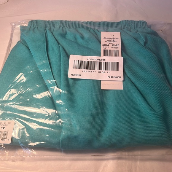 Alfred Dunner Teal Pants - Picture 2 of 4